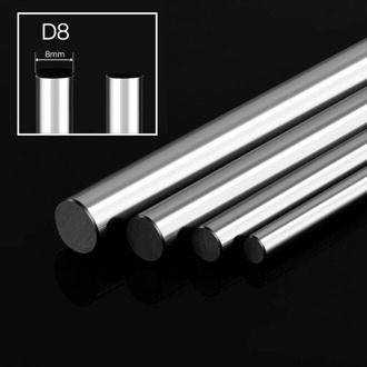 3D Printer Parts Smooth Shaft Rod Optical Axis Multiple Length Option 100 150 200 250 300 320 330 350mm CNC Chromed Diameter 8mm