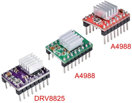 3D Printer Parts Stepstick A4988 DRV8825 Stepper Motor Driver Module With Heatsink Reprap Ramps 1.4/1.5/1.6 Control Board MKS