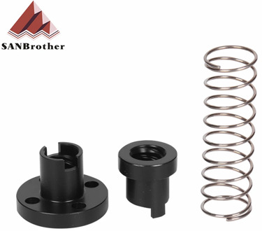 3D Printer T8 POM Anti Backlash Nuts For Lead 2mm / 4mm / 8mm Acme Threaded Rod Eliminate the gap Spring DIY CNC Accessories