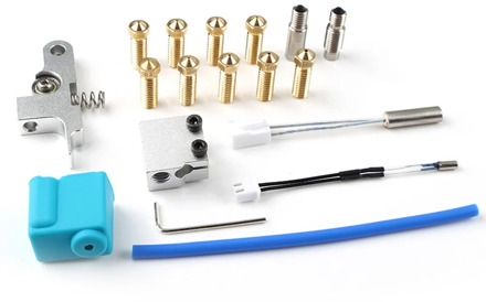 3D Printer Throat Tube Heater Blcok Extruder Kit DIY Professional Replacement Parts Genius Nozzle For Artillery Sidewinder X1