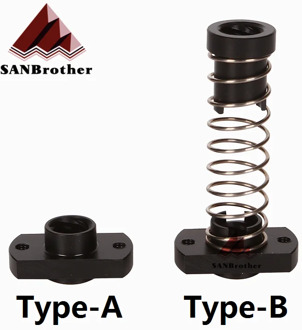 3D Printer Z Axis Trapezoid Motor Screw Nuts T8 Nut POM Nut Lead 8mm Pitch 2mm For Creality CR10 CR-10S Ender-3 Lead Screw