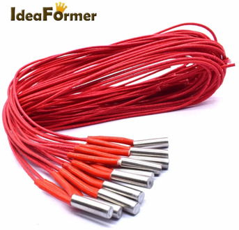 3D Printers Cartridge Heater 12V/24V 40W 6*20mm 1m For MK Mendel Reprap Extruder Parts 12V 24V 40W Heat Part