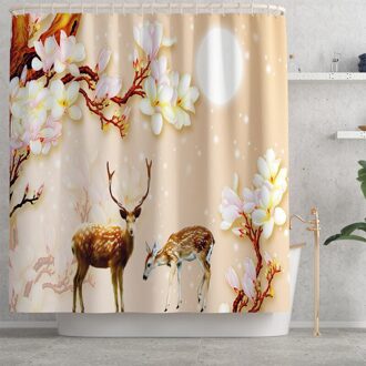 3D Printing Bad Tapijt Tapijt Voor Badkamer Badmat Douche Gordijn Absorberende Wc Tapijt Badkamer Antislip Vloermat bad Tapijten douche Curtain-707