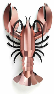 3D puzzel Kreeft groot rose goud