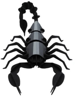 3D-puzzel Schorpioen - Zwart