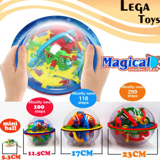 3D Puzzle Magic Maze Ball 299 level perplexus magical intellect Marble Puzzle Game IQ Balance Educational toys for Kids,4 styles
