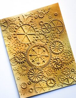 3D Reliëf Map Voor Diy Maken Steampunk Gear Achtergrond Wenskaart Album Scrapbooking Geen Stempel Metalen Snijden Sterven