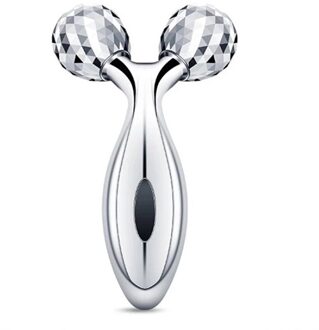 3D Roller Massager Y-vorm 360 Rotate Silver Dunne Gezicht Full Body Massager Lifting Rimpel Remover Facial Massage Ontspanning Tool