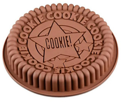 3D Round Chocolate Biscuits Mold Oreo Cookie Silicone Molds Nonstick Pudding Pan Large Mousse Cake Baking Mould