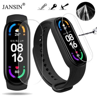 3D Screen Protector Voor Xiaomi Mi Band 6 5 Film Volledige Tpu Screen Bescherming Horloge Film Voor Xiaomi Mi band 6 5 4 Accessoires 2stk / mi band 6