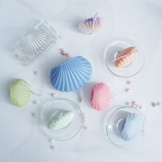 3D Sea Shell Vorm Siliconen Mal Kaars Diy Mold Kleine Shell Mould Voor Cake Gebak Bakken Decorating Gereedschap