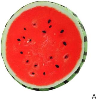 3d Simulatie Fruit Zitkussen Watermeloen Orang Kiwi Ronde Hout Voor Stoel Sofa Pad Pluche Vloermat Seat Kussen Fruit cush