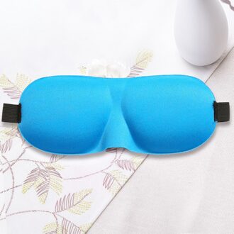 3D Slapen Oogmasker Travel Rest Aid Eye Mask Cover Patch Paded Zachte Slaapmasker Blindfold Eye Relax Massager beauty Tools blauw