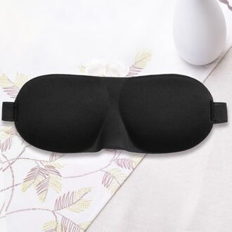 3D Slapen Oogmasker Travel Rest Aid Eye Mask Cover Patch Paded Zachte Slaapmasker Blindfold Eye Relax Massager beauty Tools zwart