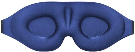 3D Slapen Oogmasker Travel Rest Aid Oogmasker Elastische Verstelbare Band Gewatteerde Cover Voor Reizen Blinddoek Eyepatch Relax Massager blauw