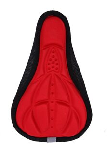 3D Soft Zadel Cover Fietsstoeltje Fietsen Silicone Seat Mat Kussen Seat Zadel Cover Voor Fiets Accessoires Rood
