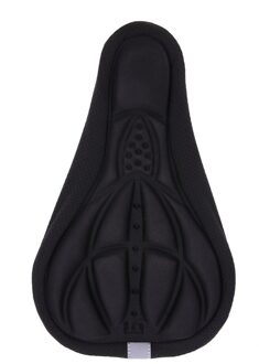 3D Soft Zadel Cover Fietsstoeltje Fietsen Silicone Seat Mat Kussen Seat Zadel Cover Voor Fiets Accessoires zwart