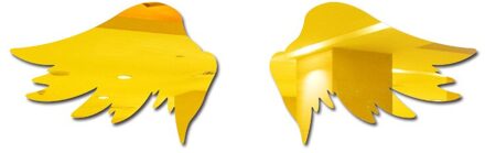 3d Spiegel Liefde Muurstickers Verwisselbare Decals Decoratieve Kunst Muren Voor Diy Home Kamers Spiegel Sticker Tuin Muursticker goud