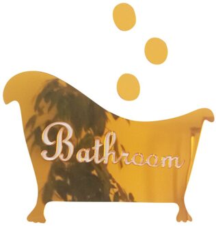 3D Spiegel Muursticker Badkamer Funny Deur Ingang Teken Kinderen Mannen Vrouwen Badkamer Diy Muurtattoo Home Decoration 1.14 GD