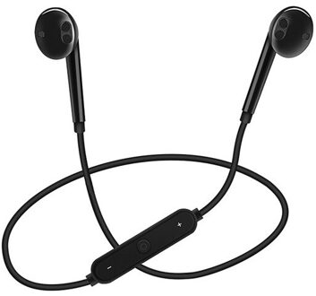 3D Stereo Ingebouwde S6 Draadloze Bluetooth Headset Sport Hoofdtelefoon Microfoon Stijlvolle Bluetooth Headset Ondersteuning Een Verscheidenheid Van App S6 zwart