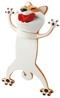 3D Stereo Kawaii Bookmark Cartoon Mooie Animal Bladwijzer Voor Student Meisje Plastic Leuke Wacky Bladwijzer Student H