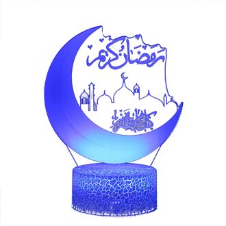 3D Tafellamp Desktop Led Ramadan Decoratie Licht Voor Thuis Decoratie Accessoires Desktop Woonkamer Decoratie Licht B