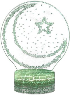 3D Tafellamp Desktop Led Ramadan Decoratie Licht Voor Thuis Decoratie Accessoires Desktop Woonkamer Decoratie Licht