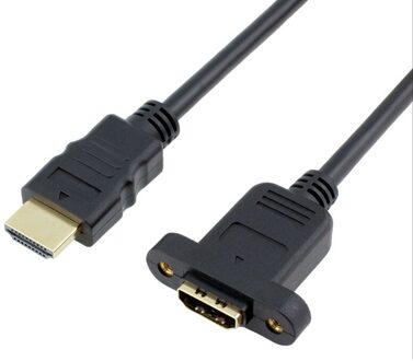 3D V1.4 Hdmi-Compatibel Man-vrouw M / F 1080P Panel Mount Line Extension Adapter Voor Bd monitor Projector Speelt 30Cm 50Cm