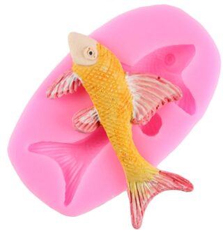 3D Vis Siliconen Mal Chocolade Diy Fondant Bakken Cake Decorating Gereedschap Soap Clay Fondant Cake Sugar Craft Candy Mallen