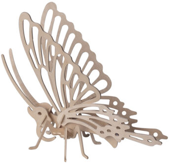 3D vlinder puzzel - 23 x 18,5 x 0,3 cm - hout - bouwpakket - Bouwpuzzel - Constructiepuzzel