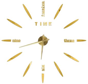 3D Wandklok Frameloze Diy Muur Mute Klok 3D Spiegel Oppervlak Sticker Home Decor Woonkamer Diy Wanddecoratie J