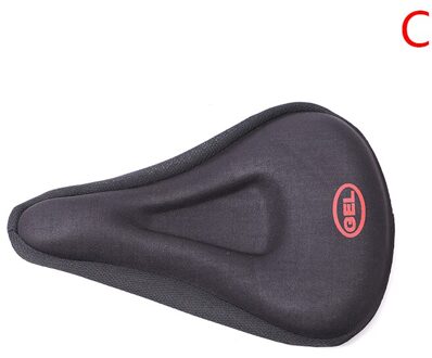 3D Zachte Verdikte Fietsstoeltje Ademend Fietszadel Seat Cover Comfortabele Foam Zitting Mountainbike Fietsen Pad Kussen Cove Rood