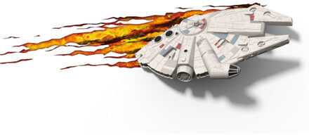 3dlightfx Star Wars 3D lamp Millennium Falcon Wit