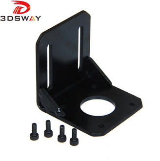 3DSWAY 3D Printer Accessories NEMA 17 Mounting L Bracket 42 Stepper Motor Bracket Steel Motor Mounts Stand with Screws