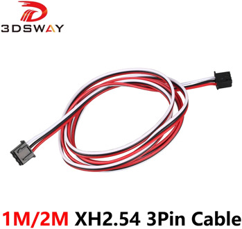 3DSWAY 3D Printer Parts 1M/2M XH2.54 3PIN Cable Endstop Mechanical Limit Optical Switch Connection Wire