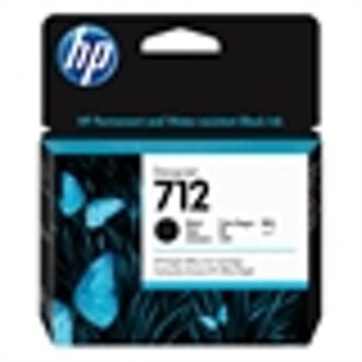 3ED71A HP 712 DNJ ink black HC 80ml Wit
