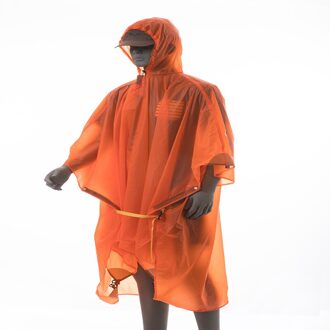3F UL GEAR Triade Regenjas 15D 210T Gecoat Silicon Outdoor Mouwloze Regenjas Berg Wandelen 15D oranje