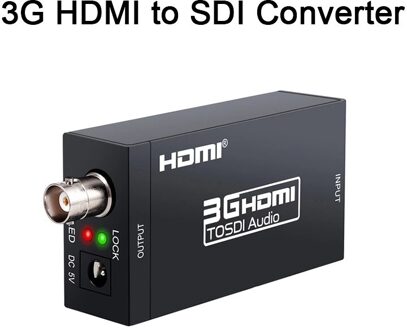 3G Hdmi-Compatível Com Sdi Conversor Adaptador Sdi Áudio HD-SDI/3g-sdi Adaptador Bnc 1080P Dac Conversor para Monitor Hdtv HDMI TO SDI