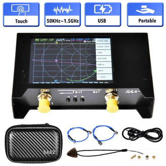 3G Network Analyzer Metal Accurate Antenna Analyzer with 2.8-inch Display Vector Analyzer For SAA2 Nano VNA V2 EVA Package
