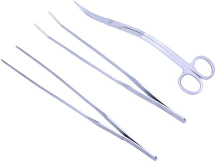 3in1 Aquarium Aquatisch Levende Planten Lange Handvat Pincet Schaar Trim Tool Kit Set