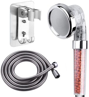 3in1 Badkamer Accessoires Regendouche Druk Saving Water Anion Bal Filter Verstelbare Douche Beugel Met Slang Stand