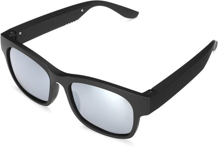 3IN1 Bluetooth 5.0 Gepolariseerde Slimme Bril Sport Hoofdtelefoon Zonnebril IPX7 Headset Oortelefoon Speakers Met Mic Rijden Zon Glas Zilver