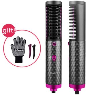 3In1 Een Stap Haar Föhn Air Brush Elektrische Volumizer Stijltang Curler Haar Kam Temperatuur Verstelbare Salon Styler