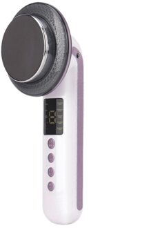 3In1 Ems Afslanken Instrument Ultrasone Ultrasone Cavitatie Cellulite Massager Vetten Brandende Machine Eu Plug wit paars