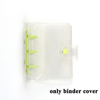 3Inch Kawaii Foto Organizer Binder Cover Fotoalbum Cover Notebook Cover Bindmiddel School Briefpapier Losbladige Shell Mini pocket groen