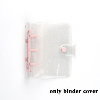3Inch Kawaii Foto Organizer Binder Cover Fotoalbum Cover Notebook Cover Bindmiddel School Briefpapier Losbladige Shell Mini pocket Roze