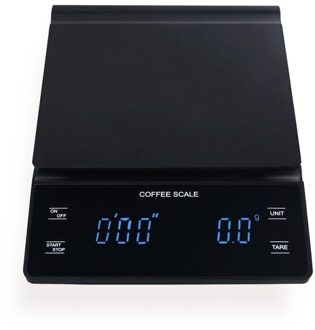 3Kg/0.1G Digitale Drip Koffie Schaal Met Timer Hoge Precisie Lcd Elektronische Weegschalen Gereedschap Sieraden Groenten meten