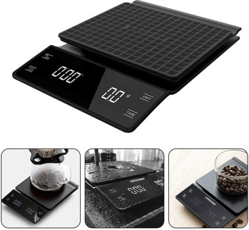 3kg/0.1g Smart Drip Coffee Scale With Timer Portable Electronic Digital Kitchen Scale High Precision LCD Coffee Pot Scales