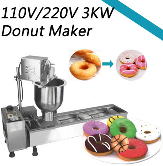 3KW Commercial Use Electric 7.5L Donut Ball Machine Full Automatic Doughnut Donut Maker Flower Donut Making Machine For Bakery