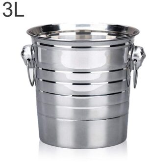 3L/5L/7L Rvs Ijsemmer Dikke Ijs Houder Container Voor Bar Party Champagne Wijn Vat Zilver bier Rode Wijn Vat